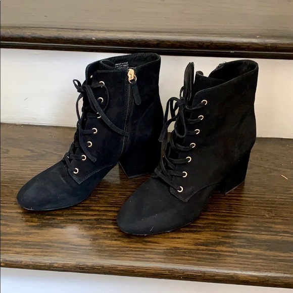 J.Crew Lace-Up Block Heel Boots Suede, with box - Picture 2 of 4